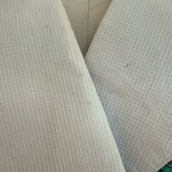 Vintage 80s 90s Floral Peplum Collared Dress Cotton 10 Medium Large Cottagecore - Picture 9 of 12